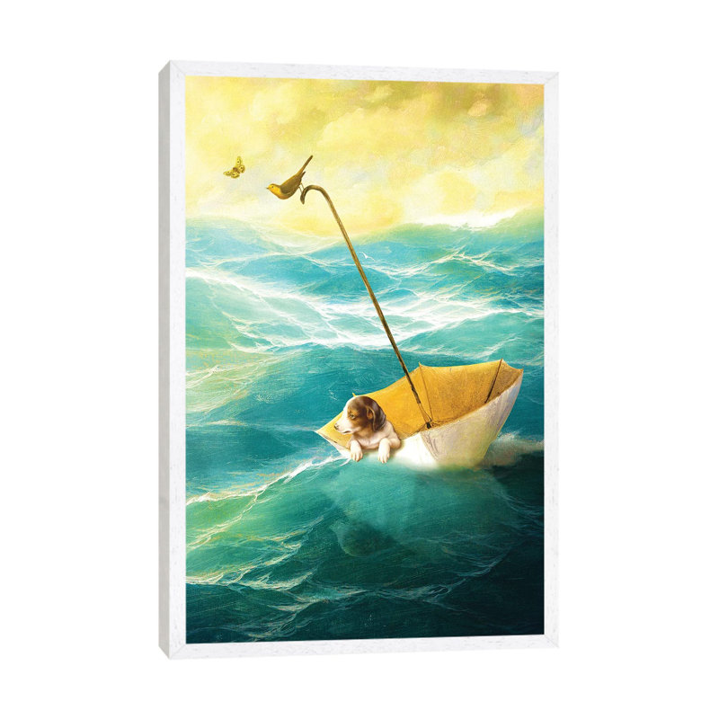 Drifting Away by Diogo Verissimo - Print on Canvas, White Framed, 66.04 cm H x 45.72 cm W