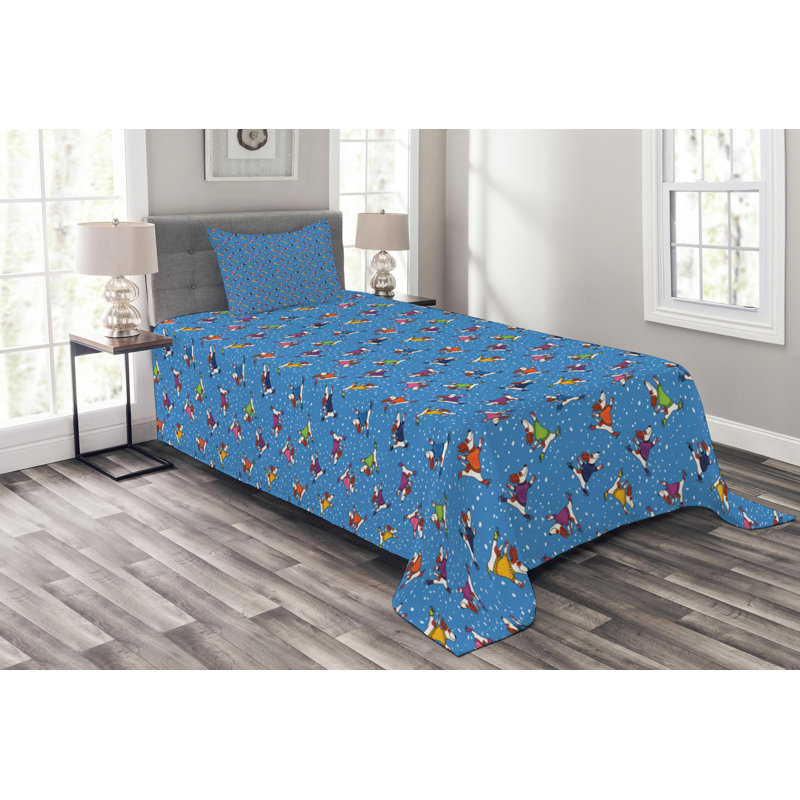 Polyester Coverlet, Queen Coverlet + 2 Shams
