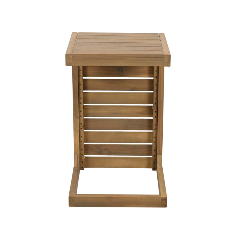 Table de bout en C brun