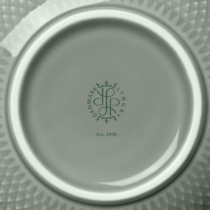 Rhombe Earth Porcelain Rice Bowl, Green