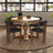 5-Piece Dining Set Mid-Century Modern Wooden Table & Upholstered Chair Set For Home, Kitchen, Dining Room-1989288885-1989288884