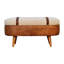 Banc rembourré, construction solide, facile à assembler