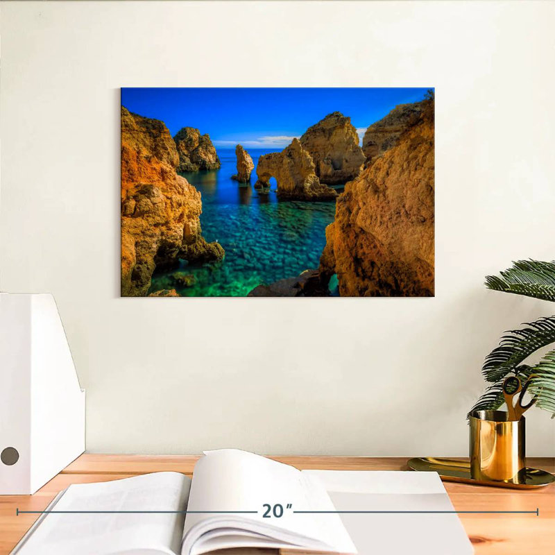 Falaises Gillard à Ponta Da Piedade, H 8 po x l 12 po