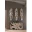 Cast Dancing Wall Sculpture, Passé, Faux Bleached