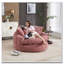 Fauteuil de 55 po de long en mousse de polyester, fauteuil rond surdimensionné, canapé-lit moderne moelleux-217984104