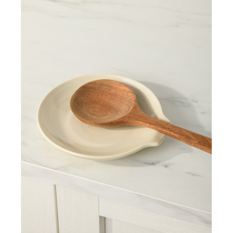 Fiesta Extra Large Spoon Rest 7 Inch, Linen