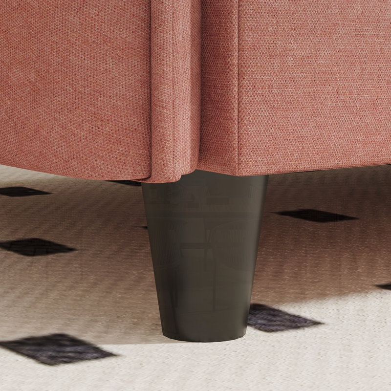 Canapés en U avec repose-pieds mobile, Rouge