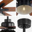 Ventilateur de plafond moderne de 52 pouces avec télécommande et moteur à courant continu réversible