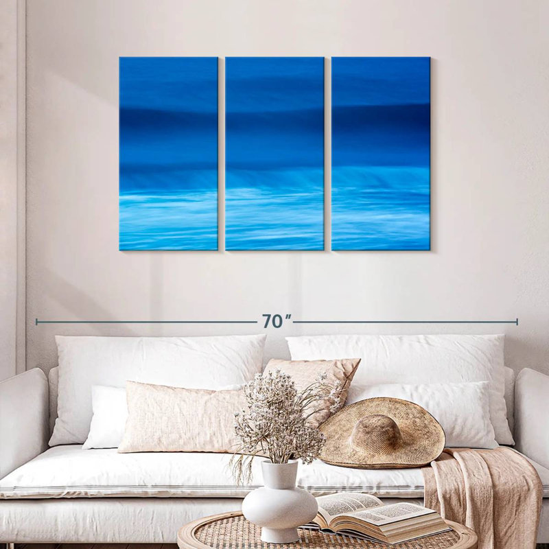 Gillard Deep Blue Waves, 28" H x 45" W