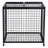 Black Steel Rolling Sports Ball Storage Rack - 30-Ball Capacity, Double-Opening Top Doors, 4 Swivel Wheels for Indoor Outdoor Gym Garage
