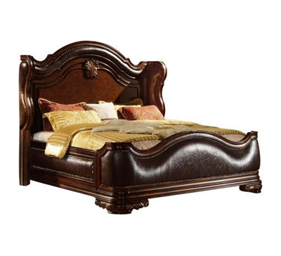 Ensemble de chambre à coucher 4 pièces Bella en bois de noyer foncé Bella
