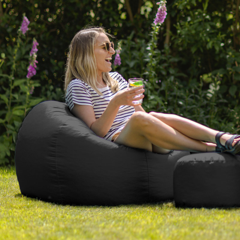 Bean Bag Lounger, Black