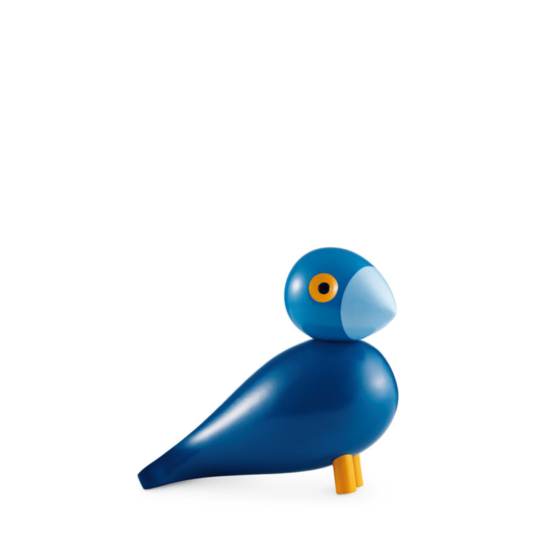 Songbird Ernst Figurine, 6.1" H x 6.3" W x 3.1" D, Blue, 1