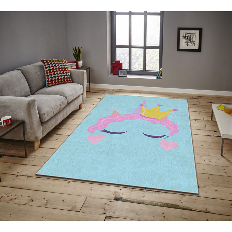 Luxurious Velvet Area Rug, 4.6 x 7.2 Feet | 100% Polyester, 740 g/m² | Non-Slip Felt Dot Underside, Machine Washable | Digital Print Design, Easy to Clean, Perfect for Living Room & Bedroom Décor