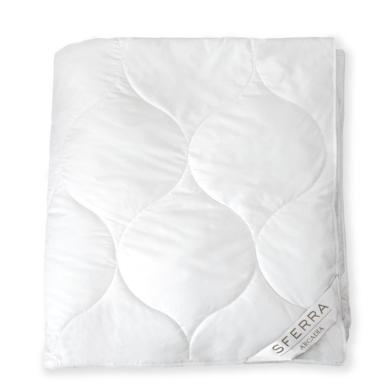 Arcadia Microfiber All Season Down Alternative Comforter, King, Light