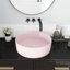 Lavabo de salle de bain circulaire en céramique 15,7 po Elegance Plexi Home-98249154