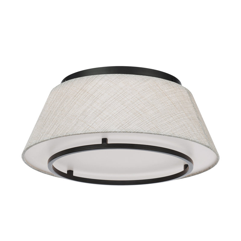 Plafonnier encastré à DEL 1 lumière Hailey, Noir