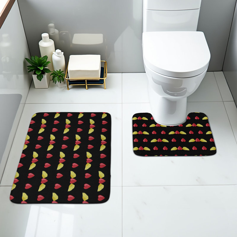 Ensemble de tapis de salle de bain Wings