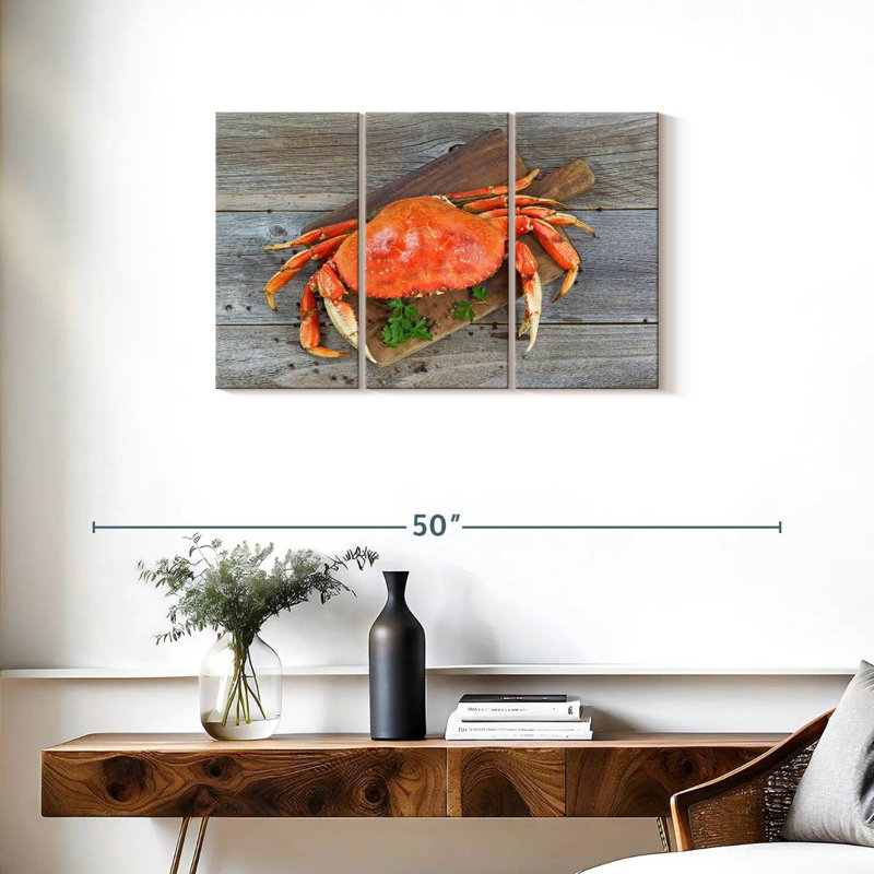 Crabe dormeur cuit, H 20 po x l 33 po
