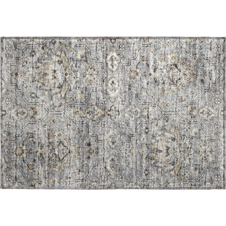 Premium Machine Washable Alliah AMF94 Ash Rug