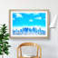 Tokyo Japan Skyline in Abstract - Picture Frame Graphic Art Print-55766329-55766330