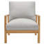 Fauteuil de jardin en bois d'eucalyptus Orlean