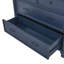 Grand garde-manger autoportant - armoire de rangement haute de 43,3 po x 20 po x 77,3 po avec 6 portes, 2 tablettes réglables et 5 tiroirs, bleu-529246558