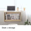 Bureau mural pliant avec rangement pour livres