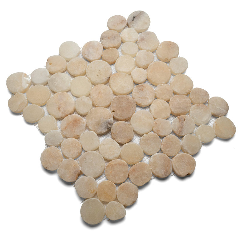 Carreaux de quartz mélangés émaillés Rhine Random, Mixed Quartz - Carton of 11 Sheets (11 Sq Ft)