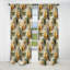 Motif tropical à géométrie tropicale - Rideau floral - Rideau occultant floral - 1 panneau-107534580
