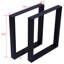 Pieds de table carrés 28 po x 24 po, pieds de table larges en métal, pieds de table en acier robustes