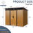 8 X 6 Ft Outdoor Metal Storage With Lockable Door  Coffee . Spacious Interior. Waterproof. Suitable For Garden, Lawn And Patio Equipment 8Ft 6Ft Shed Construction. -. Foundation Stability.-123403553-123403551