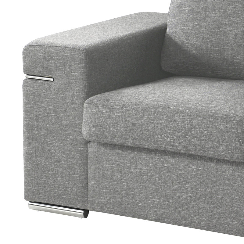 Fauteuil Gianna, Tissu gris pâle