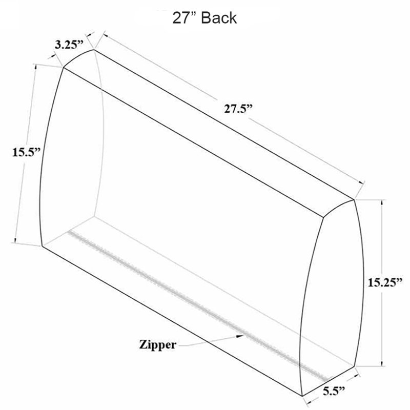  1 pièce - Coussin de dossier extérieur Sunbrella®, Marine