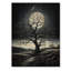 Arbre sérénade au clair de lune - Reproduction d'arbres sur bois-414026575