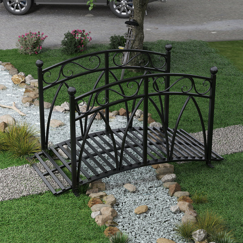 Pont de jardin métallique Kinfant