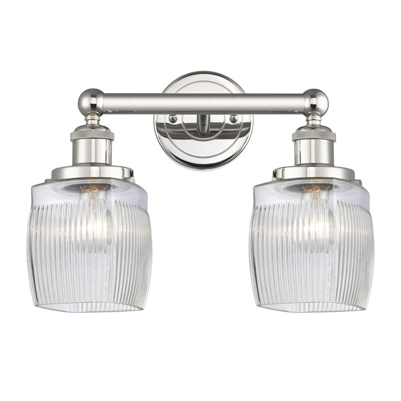 Éclairage pour meuble-lavabo à 2 lumières à intensité variable, Nickel poli