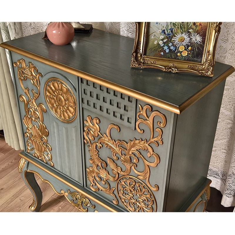 Armoire d'appoint à double porte de style européen