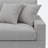 3 - Piece Upholstered Gray Chenille Modular Sectional Sofa with Armrests & Throw Pillows-1332424587-1332424589