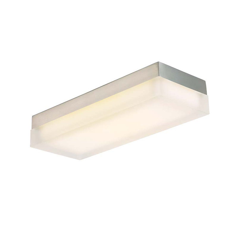 Venuti LED Flush Mount Light, Brushed Nickel, 3000K, 2.63" H x 14" W x 5.38" D