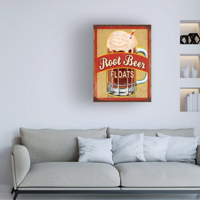 «Root Beer Float On Canvas» par RetroPlanet, art textuel