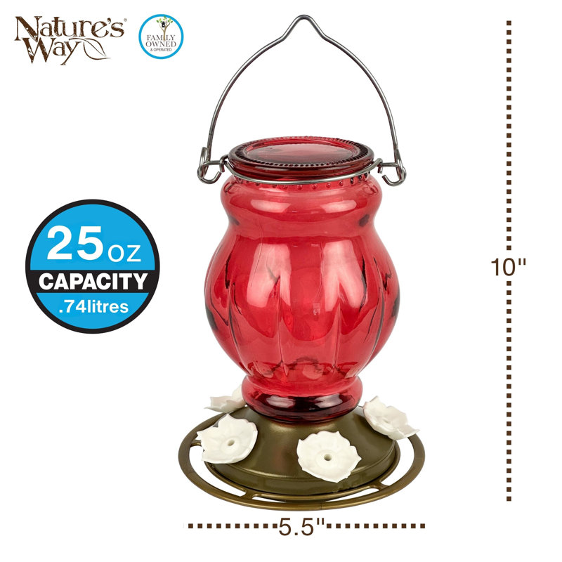 Mangeoire en verre Ruby Visions