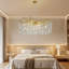 Lustre linéaire en cristal 39 po-1806265955