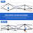 10 x 20 FT Pop-up Canopy with One-Push-To-Lock Setup Mechanism-110742299