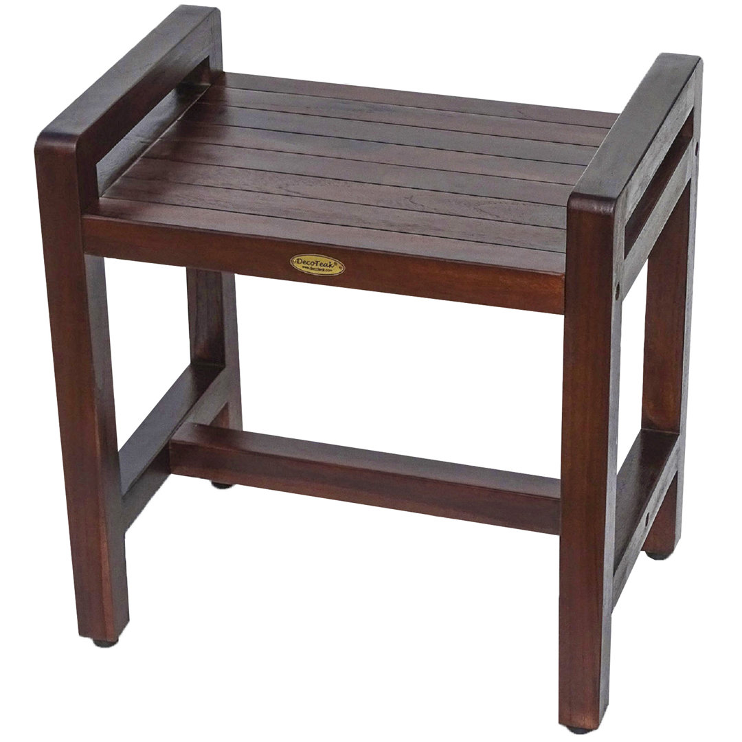 DecoTeak LiftAide 20" W Teak Shower Bench Decoteak