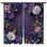 Arrangement floral mauve et rideaux obscurcissant - 2 panneaux