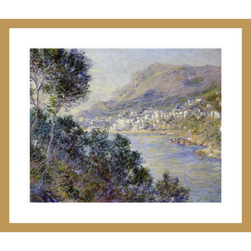 «A View of Cape Martin Monte Carlo» par Claude Monet, impression giclée encadrée, H 23,5 po x l 27,64 po