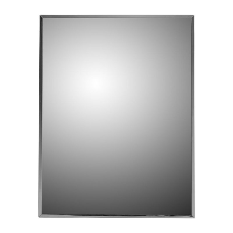 Scottville Residential Medicine Cabinet, Surface Mounted, Stainless Steel Framed, 26" H x 20" W x 4.25" D