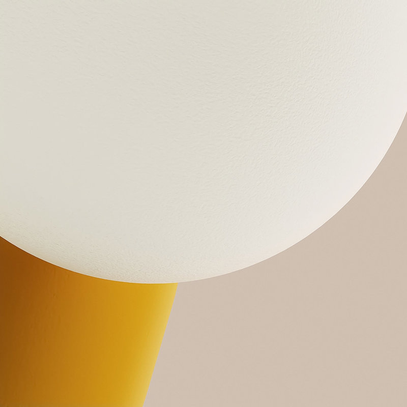 Cantilever Wall Light, Mustard