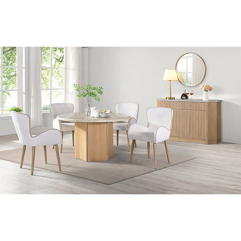 Table de salle à manger ronde, 30"H x 63"L x 63"W